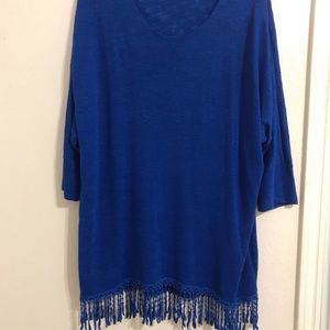 Royal blue XL oversized Bathing suit cover